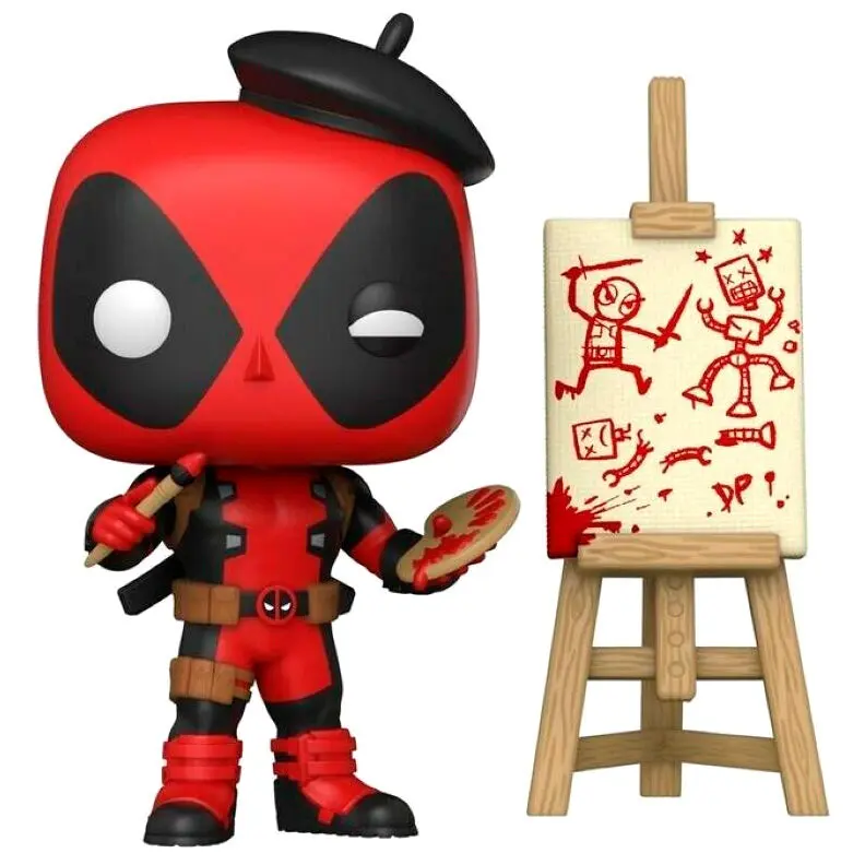 Marvel Deadpool 30th Anniversary POP! Vinyl Figur Artist Deadpool 9 cm Produktfoto