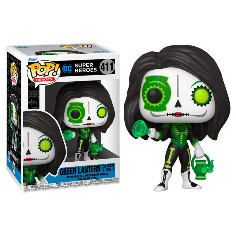 Dia de los DC POP! Heroes Vinyl Figur Green Lantern (Jessica Cruz) 9 cm Produktfoto