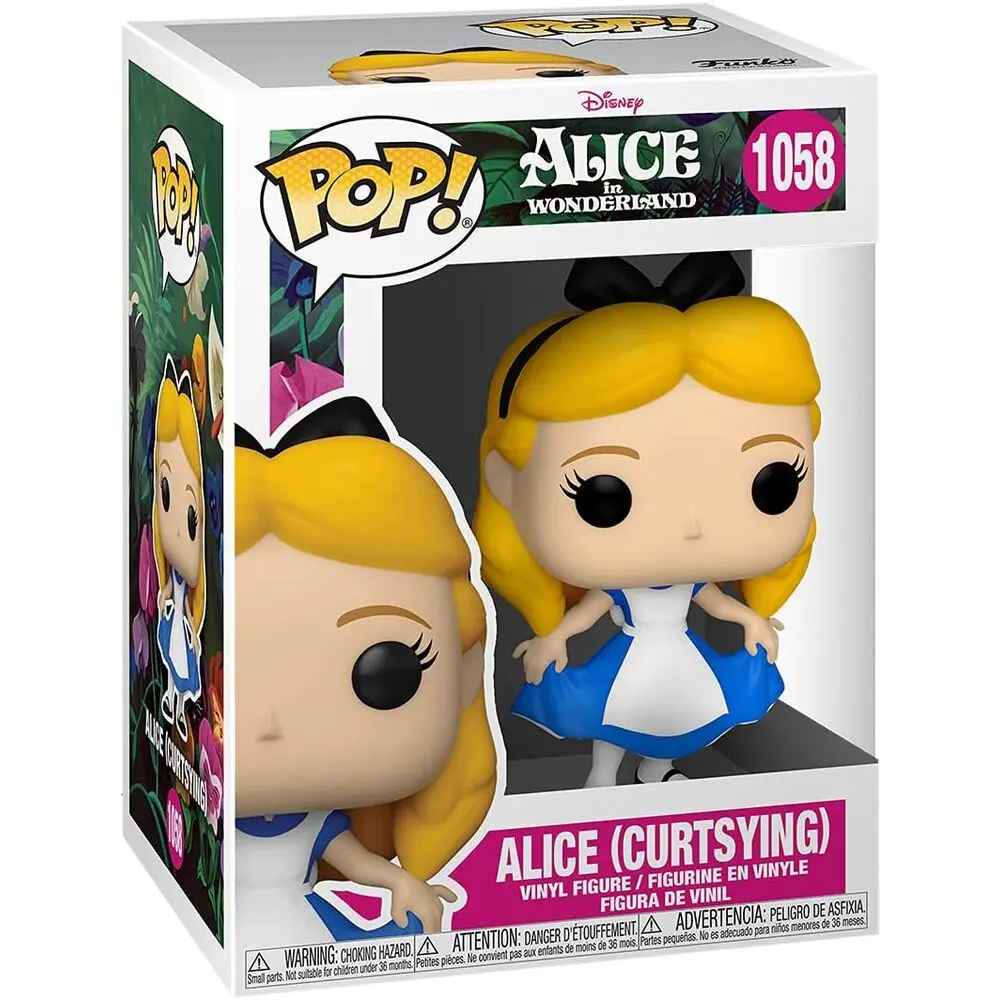 Alice im Wunderland POP! Disney Vinyl Figur Alice Curtsying 9 cm termékfotó