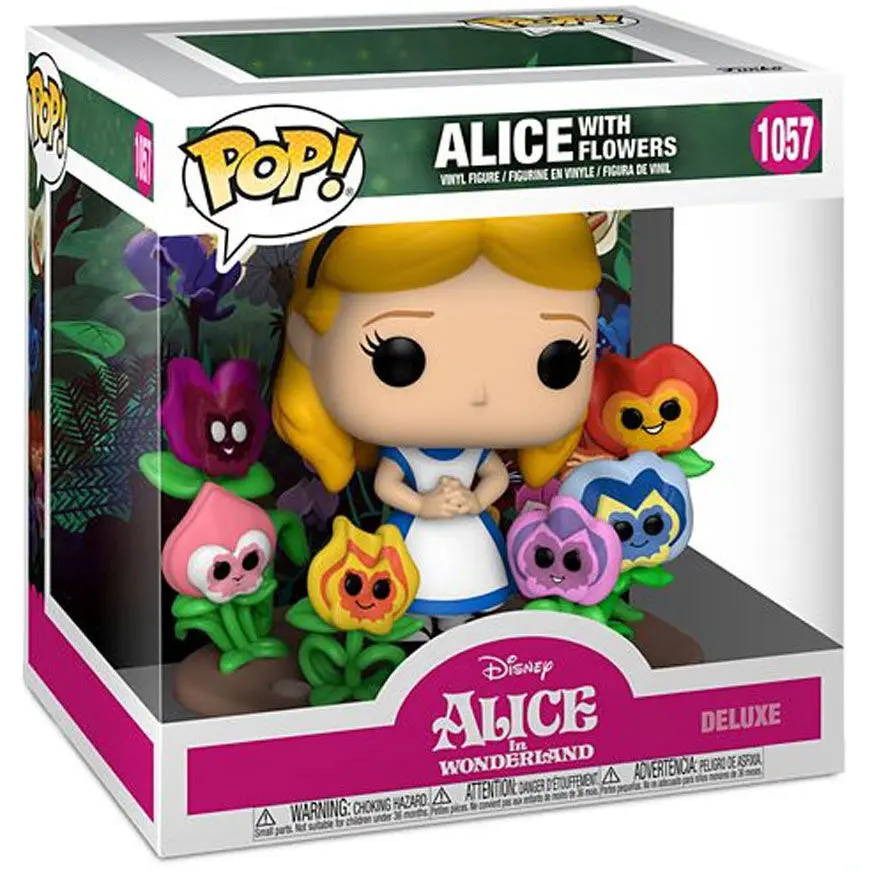 Alice im Wunderland POP! Deluxe Vinyl Figur Alice w/Flowers 10 cm termékfotó