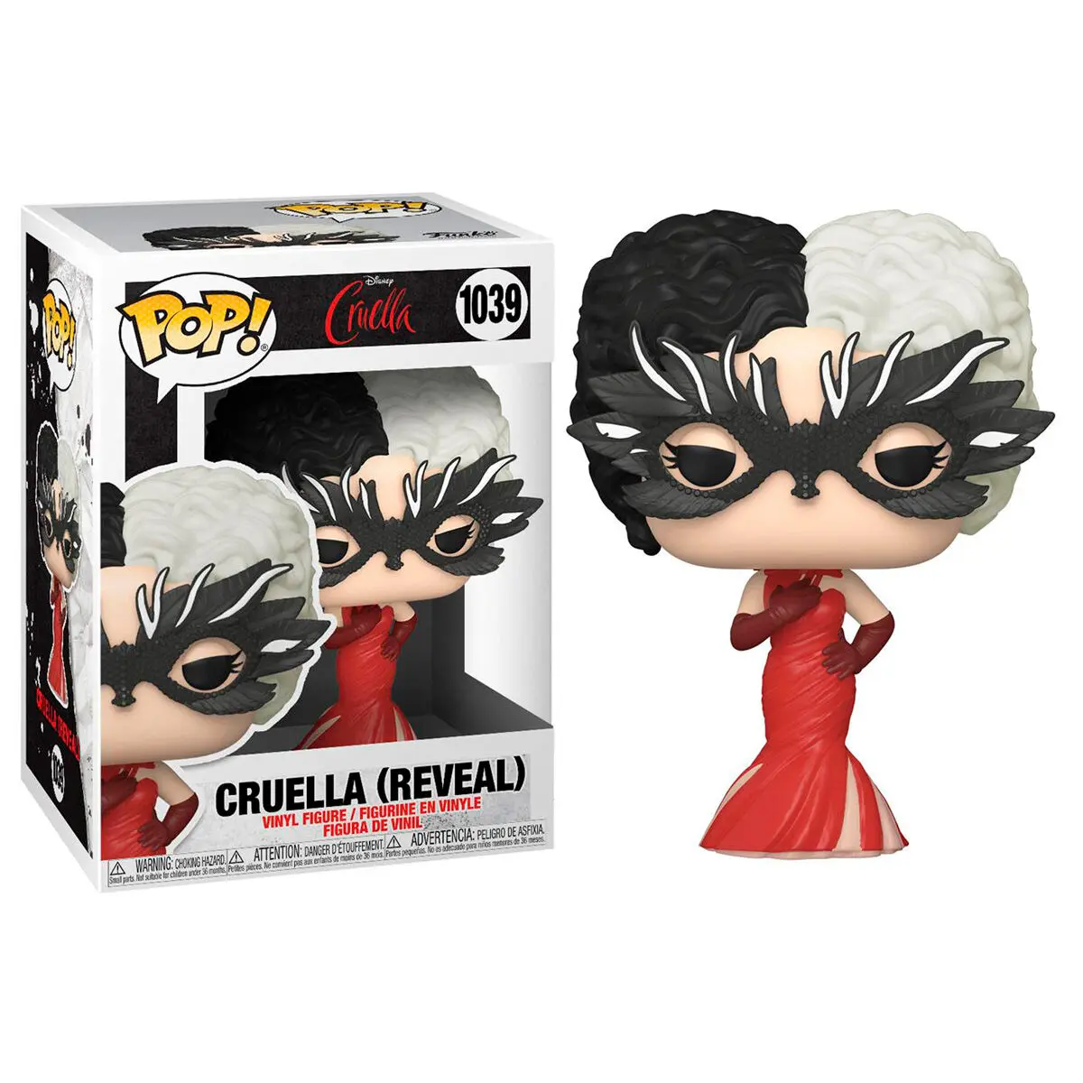 Cruella POP! Disney Vinyl Figur Cruella (Reveal) 9 cm Produktfoto