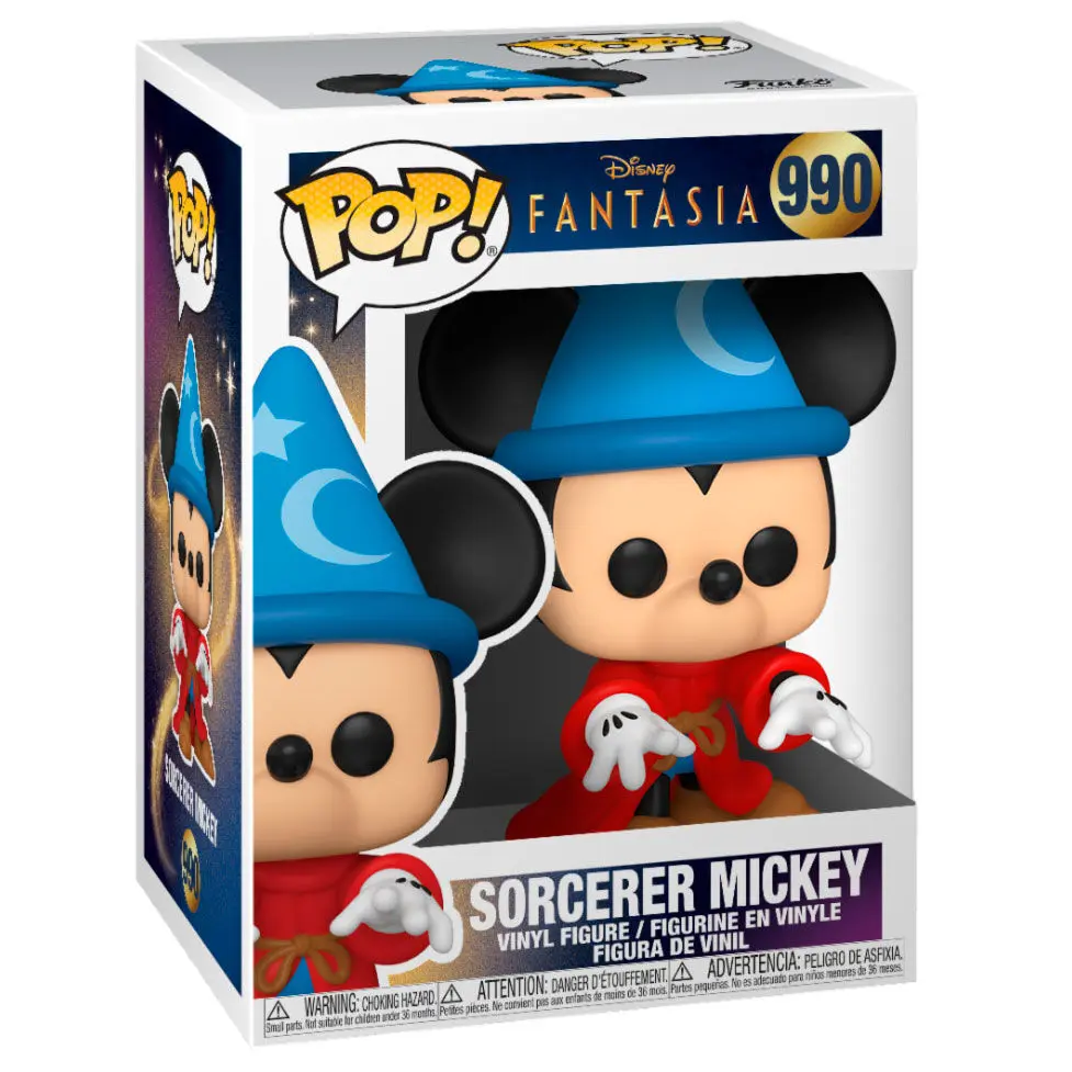 Fantasia 80th Anniversary POP! Disney Vinyl Figur Sorcerer Mickey 9 cm Produktfoto