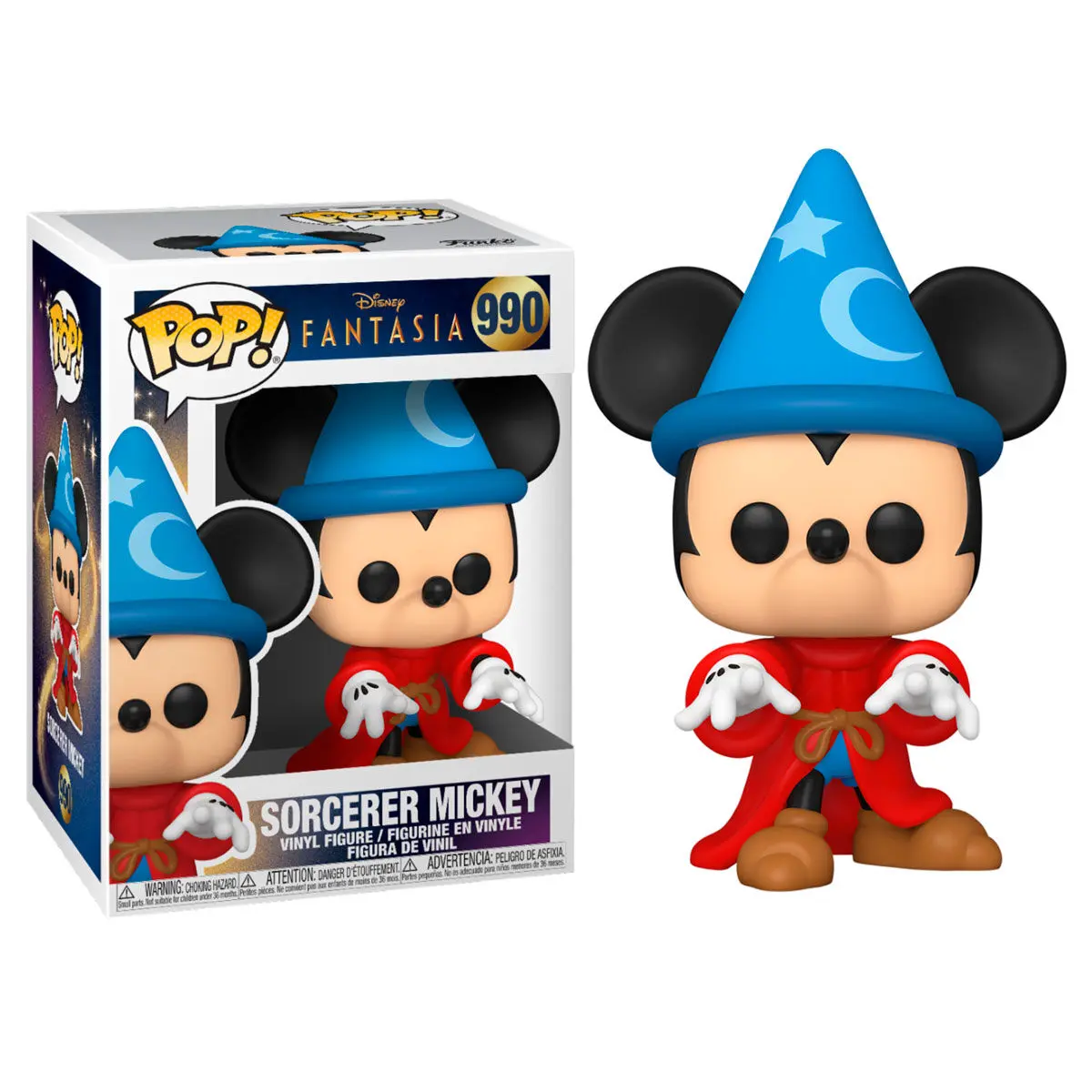 Fantasia 80th Anniversary POP! Disney Vinyl Figur Sorcerer Mickey 9 cm Produktfoto