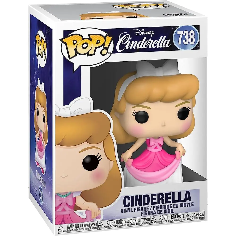 Cinderella POP! Vinyl Figur Cinderella (Pink Dress) 9 cm termékfotó