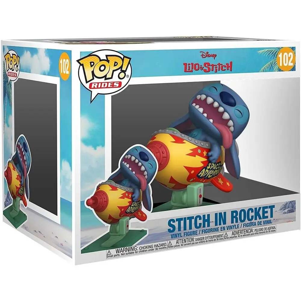 Lilo & Stitch POP! Rides Vinyl Figur Stitch in Rocket 15 cm termékfotó