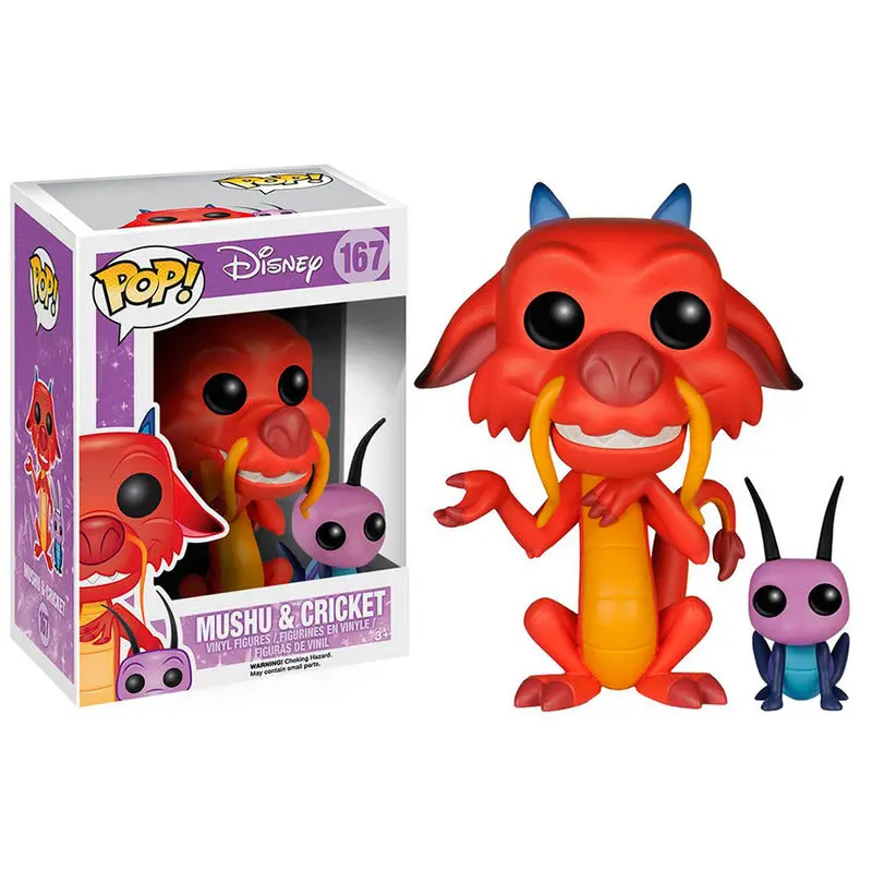 Mulan POP! Disney Vinyl Figur Mushu & Cri-Kee 7 cm termékfotó