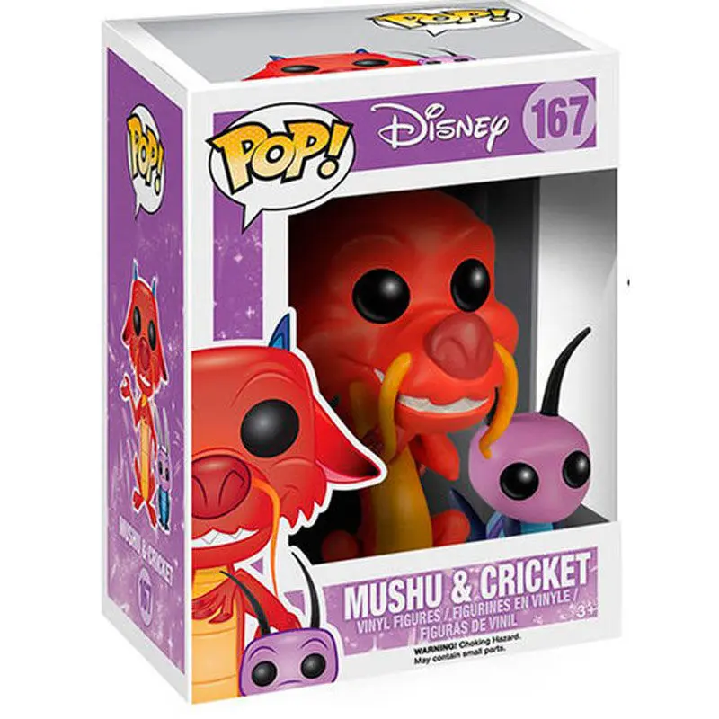 Mulan POP! Disney Vinyl Figur Mushu & Cri-Kee 7 cm termékfotó