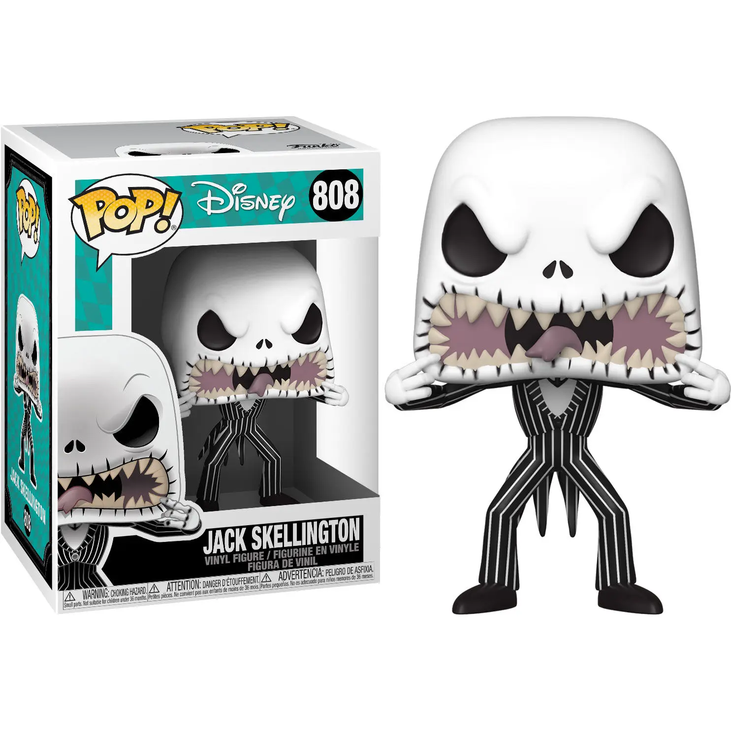 Nightmare before Christmas POP! Disney Vinyl Figur Jack (Scary Face) 9 cm termékfotó