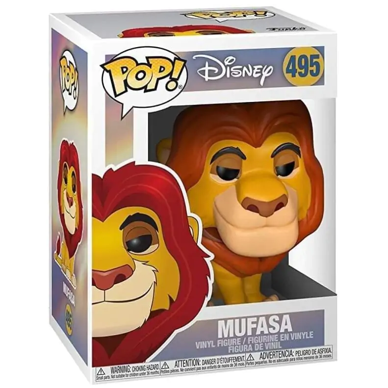 The Lion King POP! Disney Vinyl Figur Mufasa 9 cm Produktfoto