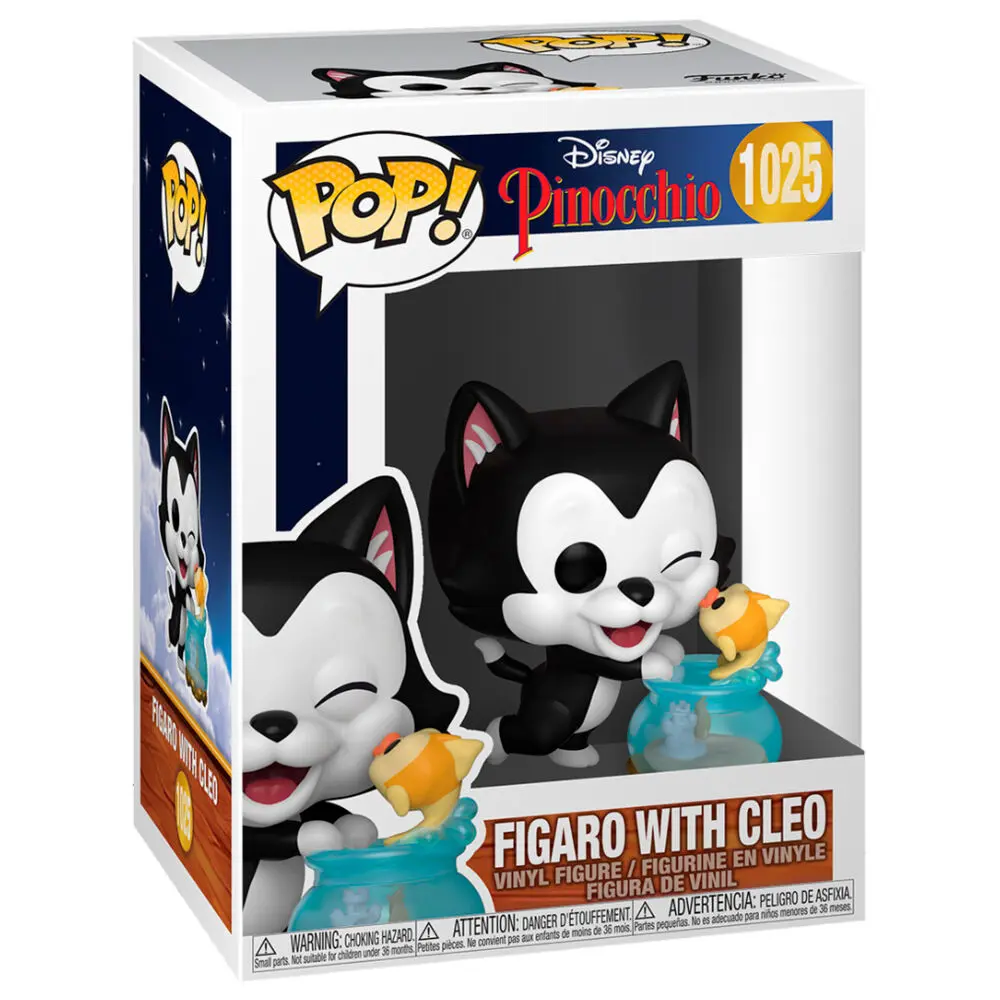 Pinocchio 80th Anniversary POP! Disney Vinyl Figur Figaro Kissing Cleo 9 cm Produktfoto