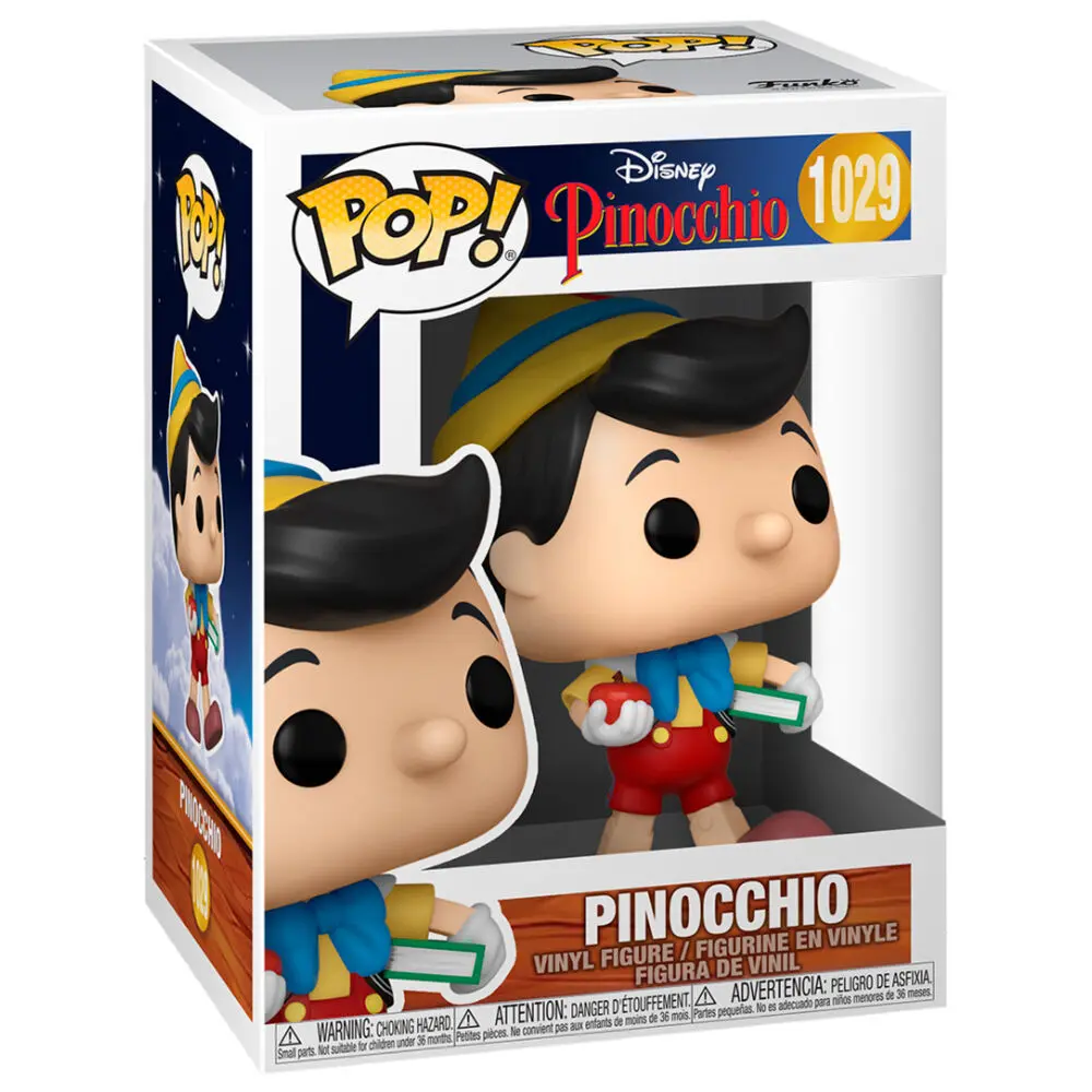 Pinocchio 80th Anniversary POP! Disney Vinyl Figur School Bound Pinocchio 9 cm termékfotó