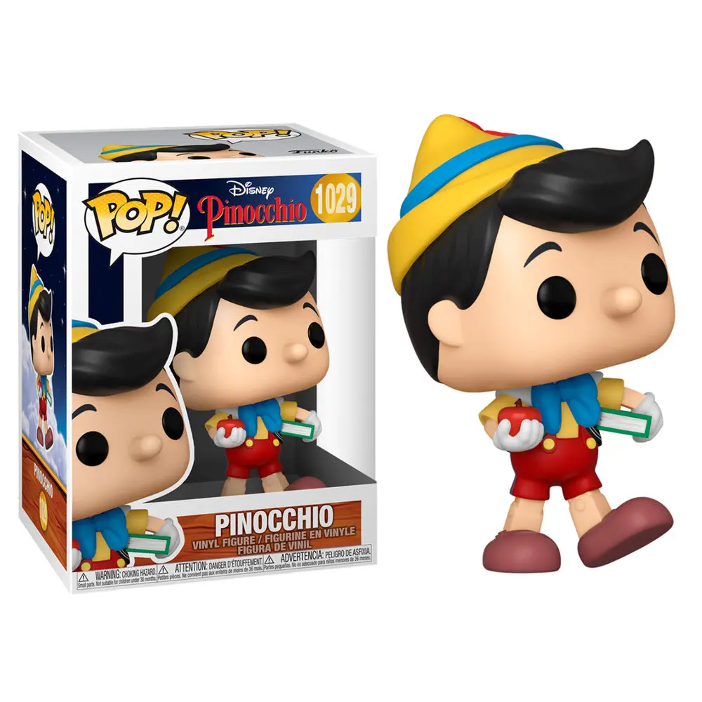 Pinocchio 80th Anniversary POP! Disney Vinyl Figur School Bound Pinocchio 9 cm termékfotó