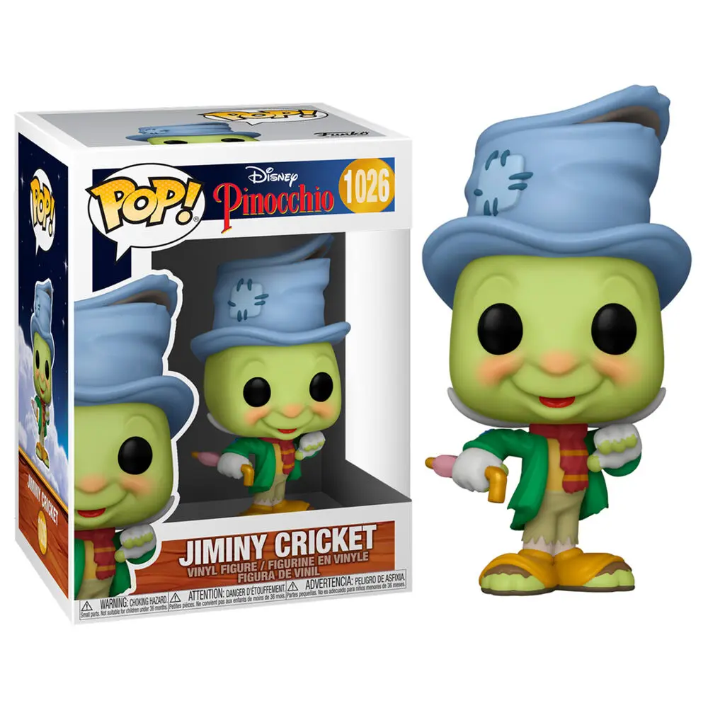 Pinocchio 80th Anniversary POP! Disney Vinyl Figur Street Jiminy 9 cm termékfotó