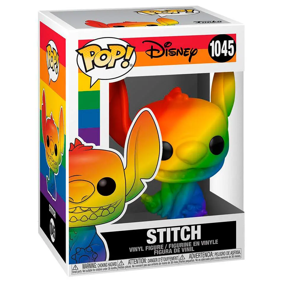 Lilo & Stitch POP! Pride Vinyl Figur Stitch (RNBW) 9 cm Produktfoto