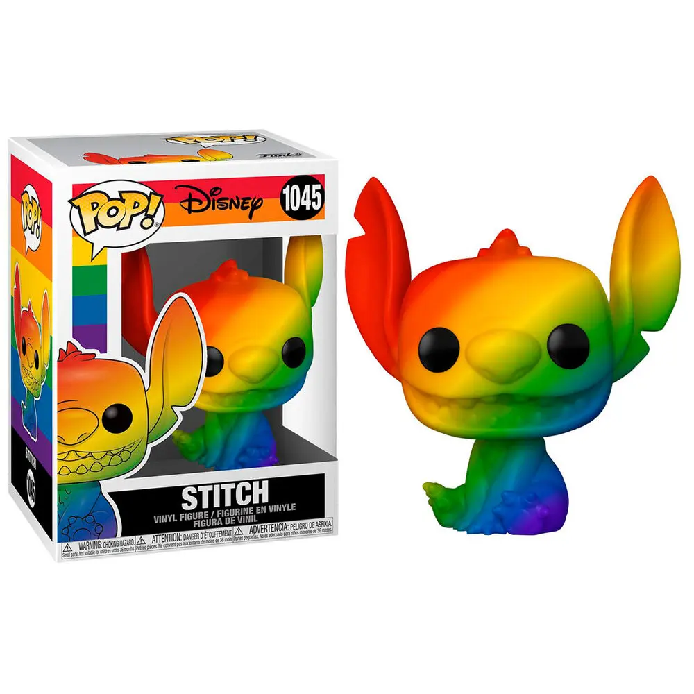 Lilo & Stitch POP! Pride Vinyl Figur Stitch (RNBW) 9 cm Produktfoto