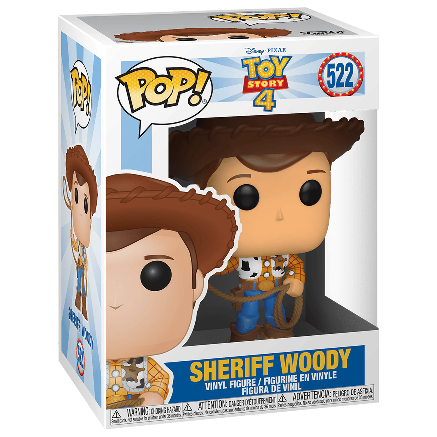 Toy Story 4 POP! Disney Vinyl Figur Woody 9 cm Produktfoto