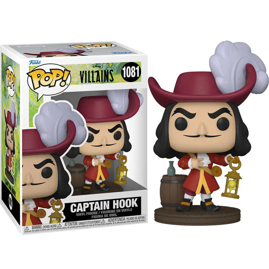 Disney: Villains POP! Disney Vinyl Figur Captain Hook 9 cm termékfotó