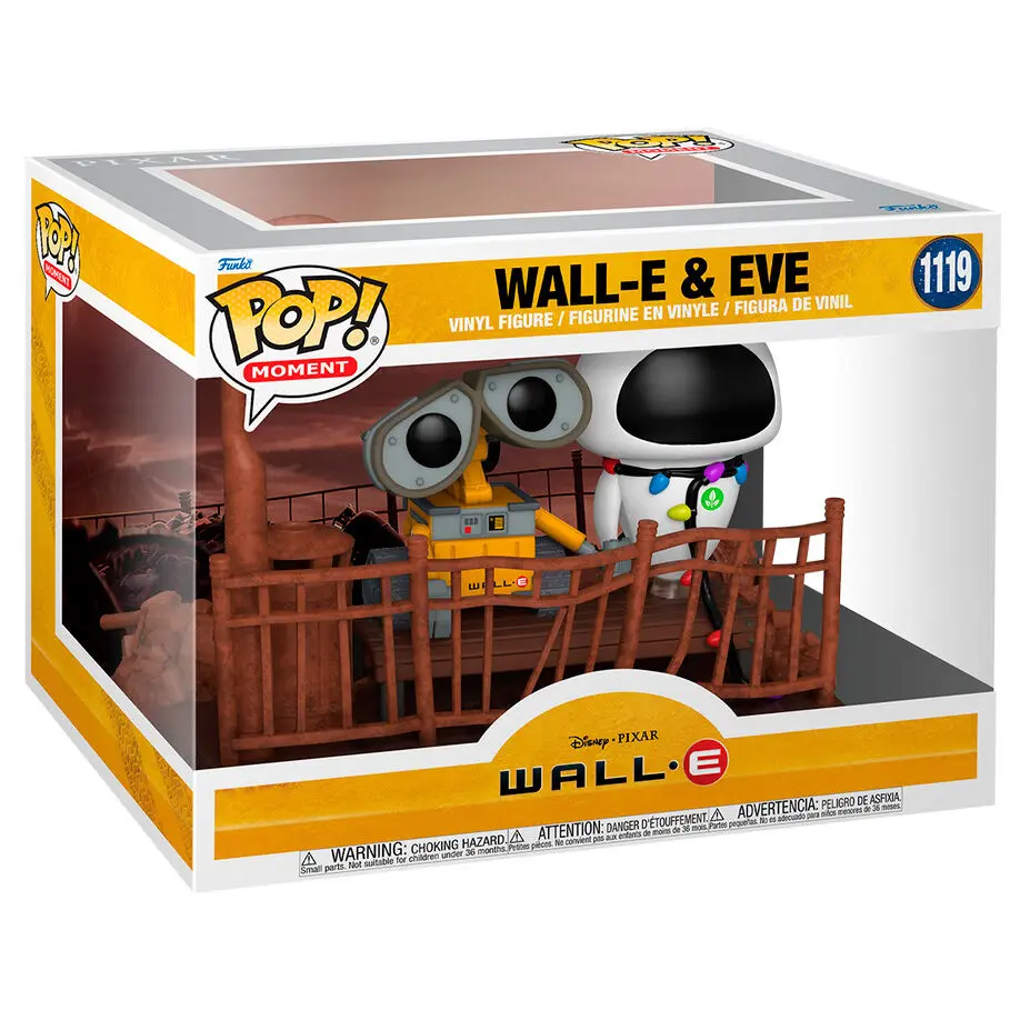 Wall-E POP Moment! Vinyl Figurn 2-Pack Wall-E &amp; Eve 9 cm Produktfoto