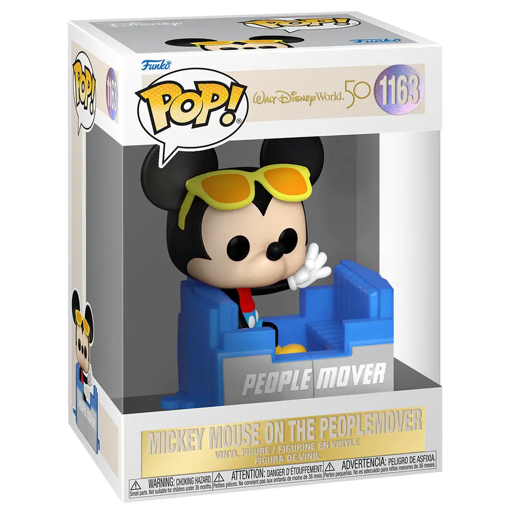Walt Disney Word 50th Anniversary POP! Disney Vinyl Figur People Mover Mickey 9 cm Produktfoto