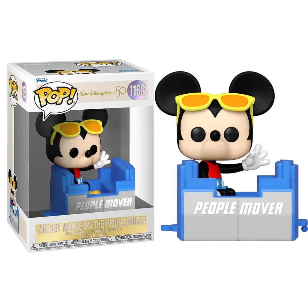 Walt Disney Word 50th Anniversary POP! Disney Vinyl Figur People Mover Mickey 9 cm Produktfoto
