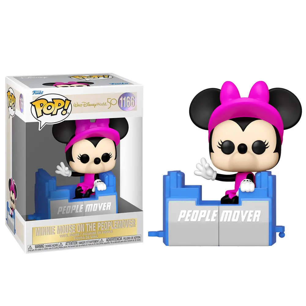 Walt Disney Word 50th Anniversary POP! Disney Vinyl Figur People Mover Minnie 9 cm termékfotó