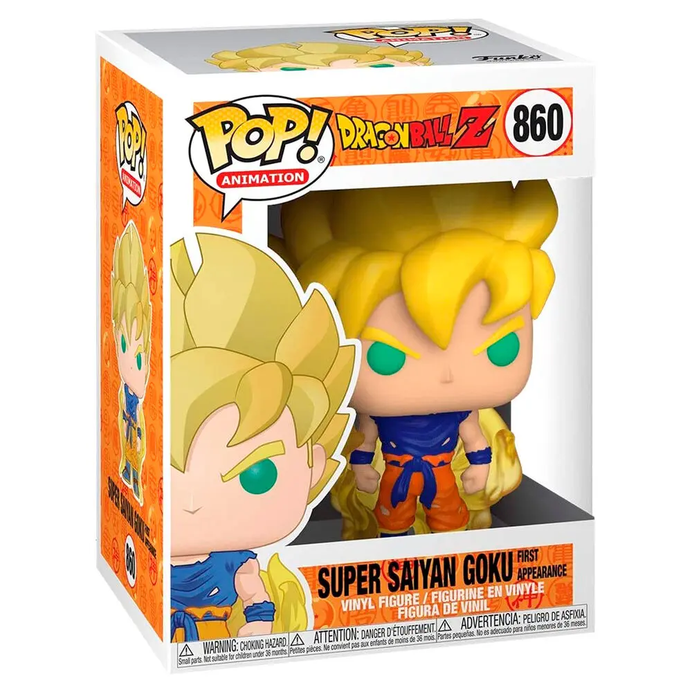 Dragon Ball Z POP! Animation Vinyl Figur SS Goku (First Appearance) 9 cm termékfotó