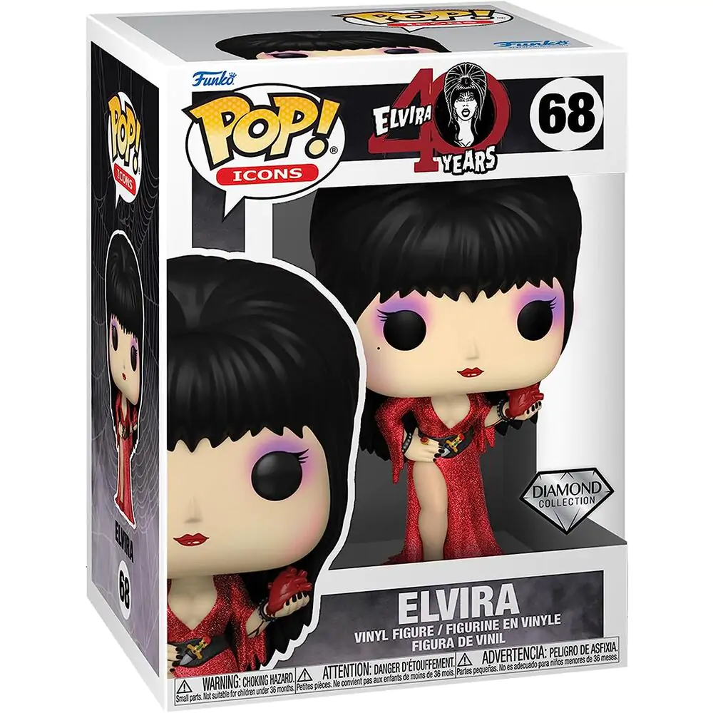 Elvira POP! Ad Icons Vinyl Figur Elvira 40th Anniversary 9 cm termékfotó