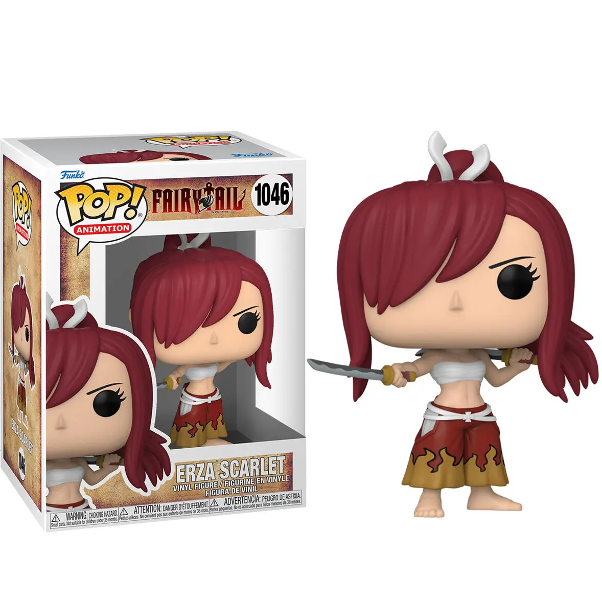 Fairy Tail POP! Animation Vinyl Figur Erza Scarlet 9 cm Produktfoto