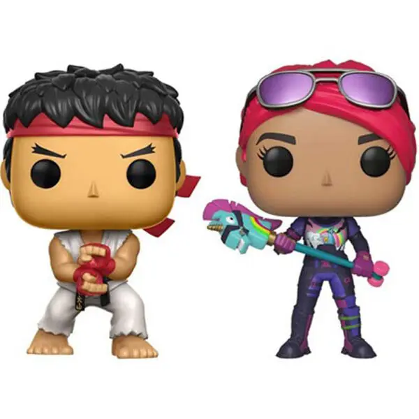 Fortnite POP! Games Vinyl Figuren 2er-Pack Ryu & Brite Bomber 5 cm Produktfoto
