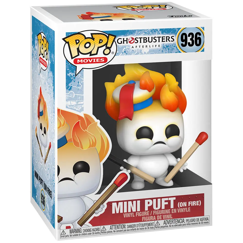 Ghostbusters: Legacy POP! Vinyl Figur Mini Puft on Fire 9 cm Produktfoto