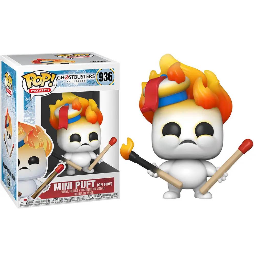 Ghostbusters: Legacy POP! Vinyl Figur Mini Puft on Fire 9 cm Produktfoto