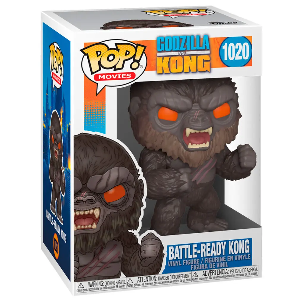 Godzilla Vs Kong POP! Movies Vinyl Figur Angry Kong 9 cm Produktfoto