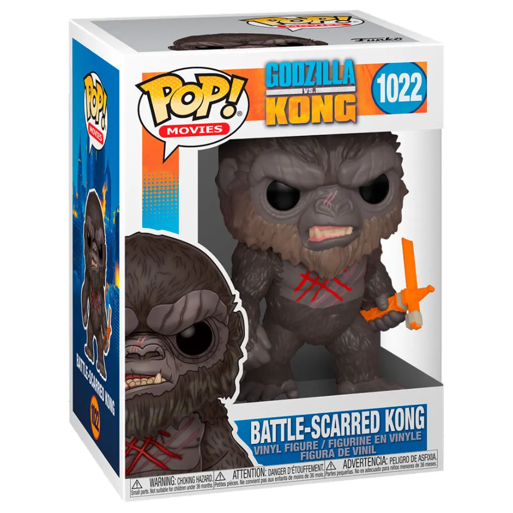 Godzilla Vs Kong POP! Movies Vinyl Figur Battle Worn Kong 9 cm termékfotó