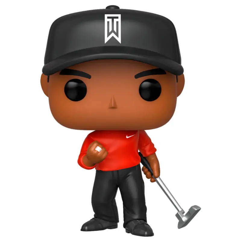 Tiger Woods POP! Golf Vinyl Figur Tiger Woods (Red Shirt) 9 cm Produktfoto