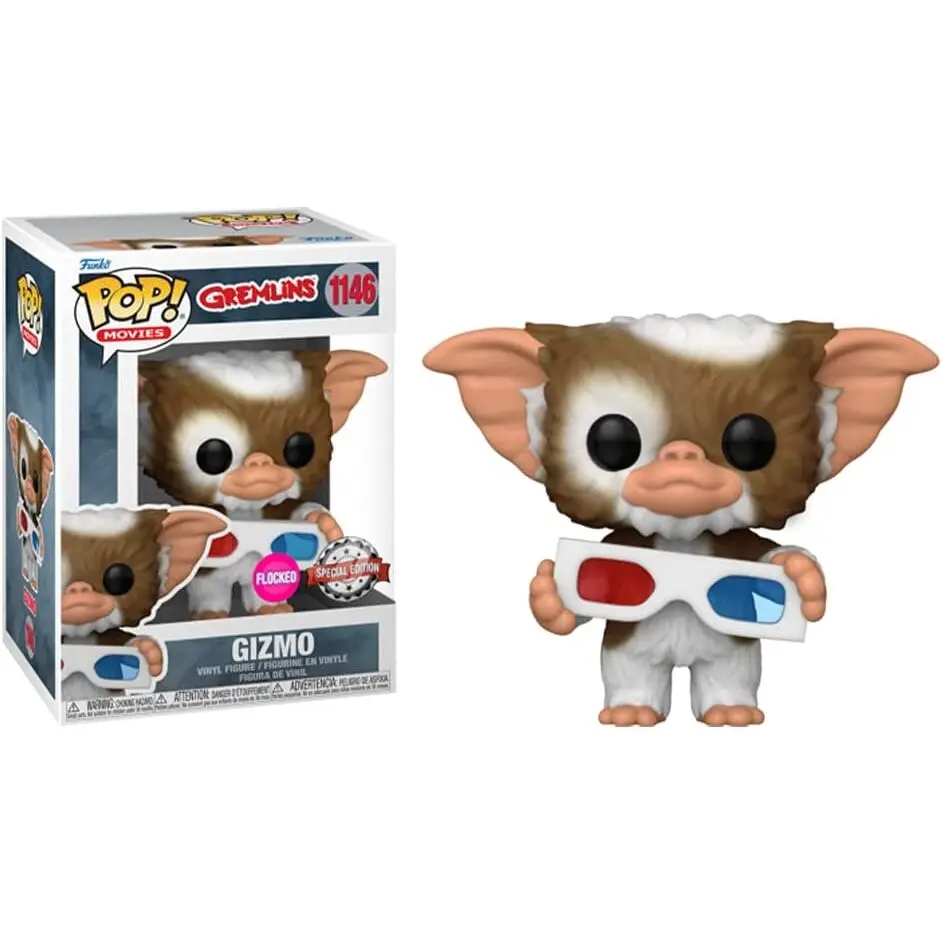 POP Figur Gremlins Gizmo with 3D Glases Flocked Exclusive termékfotó