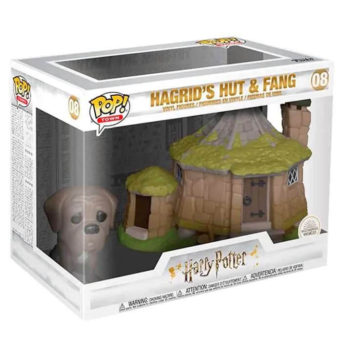Harry Potter POP! Town Vinyl Figur Hagrid's Hut & Fang 9 cm Produktfoto