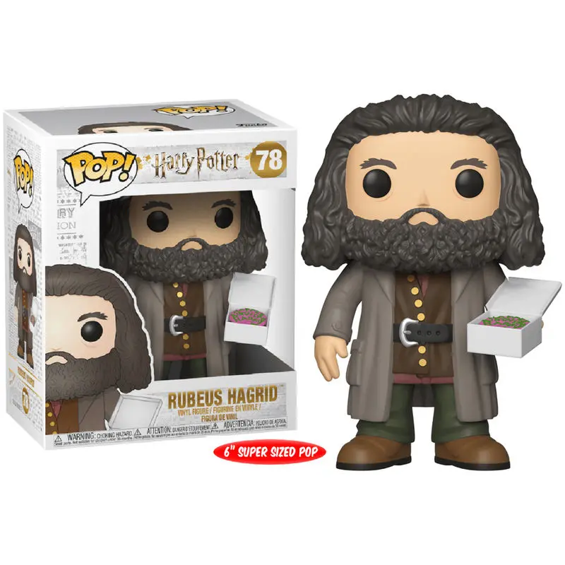 Harry Potter Super Größed POP! Movies Vinyl Figur Hagrid with Cake 14 cm termékfotó