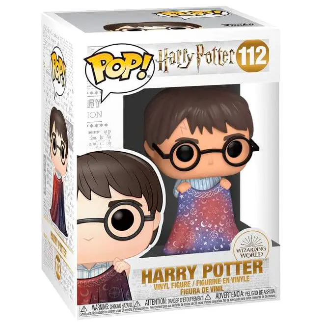 Harry Potter POP! Movies Vinyl Figur Harry w/Invisibility Cloak 9 cm termékfotó