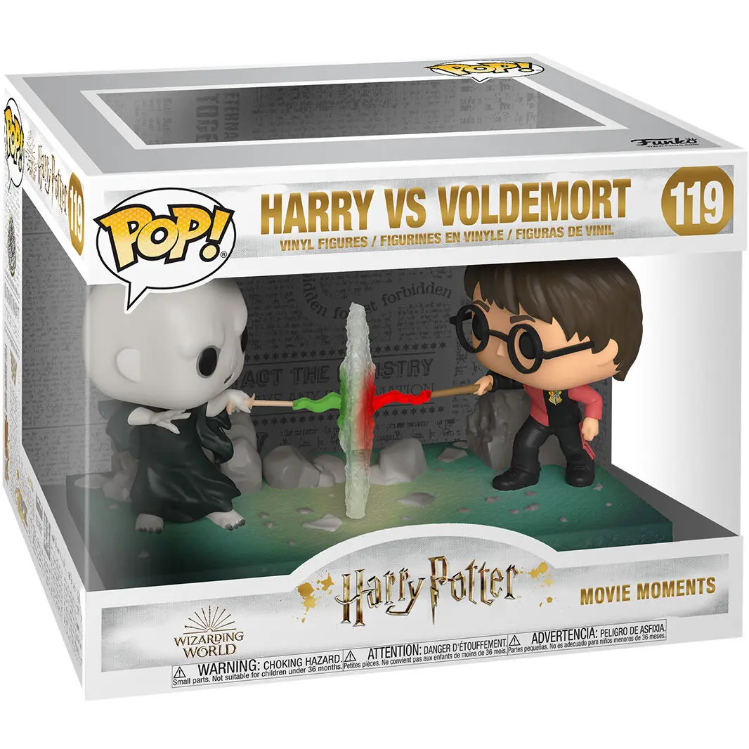 Harry Potter POP! Movie Moment Vinyl Figur Harry VS Voldemort 9 cm termékfotó