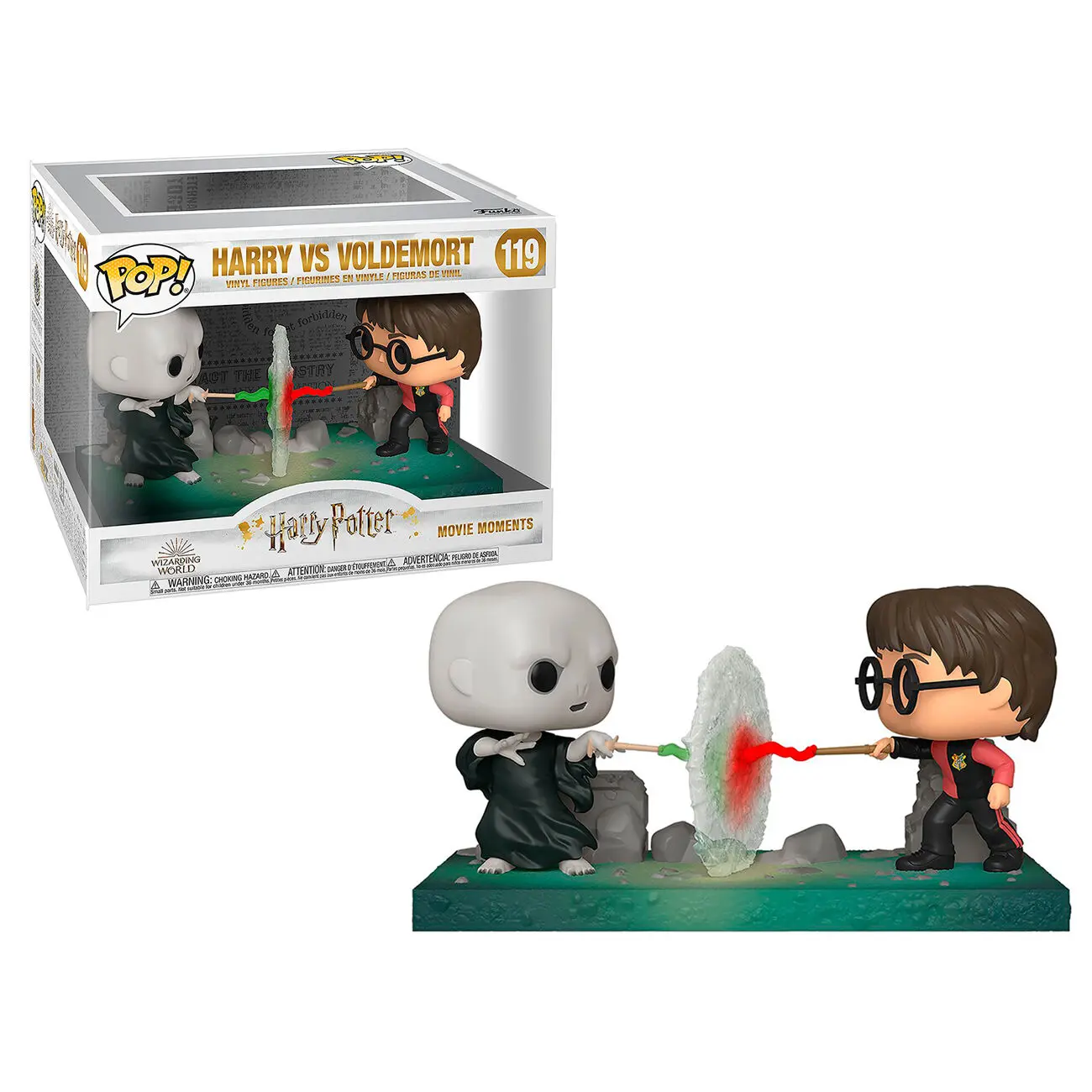 Harry Potter POP! Movie Moment Vinyl Figur Harry VS Voldemort 9 cm termékfotó