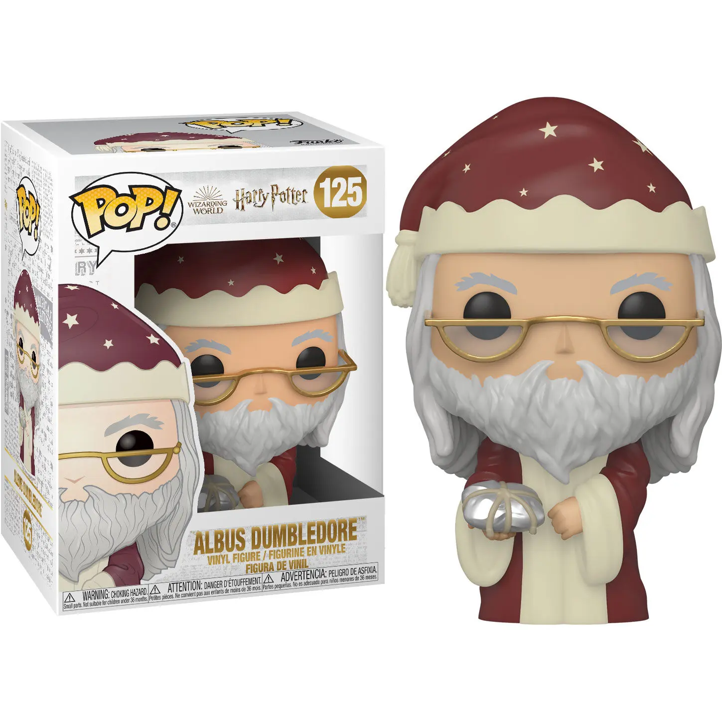 Harry Potter POP! Vinyl Figur Holiday Albus Dumbledore 9 cm Produktfoto