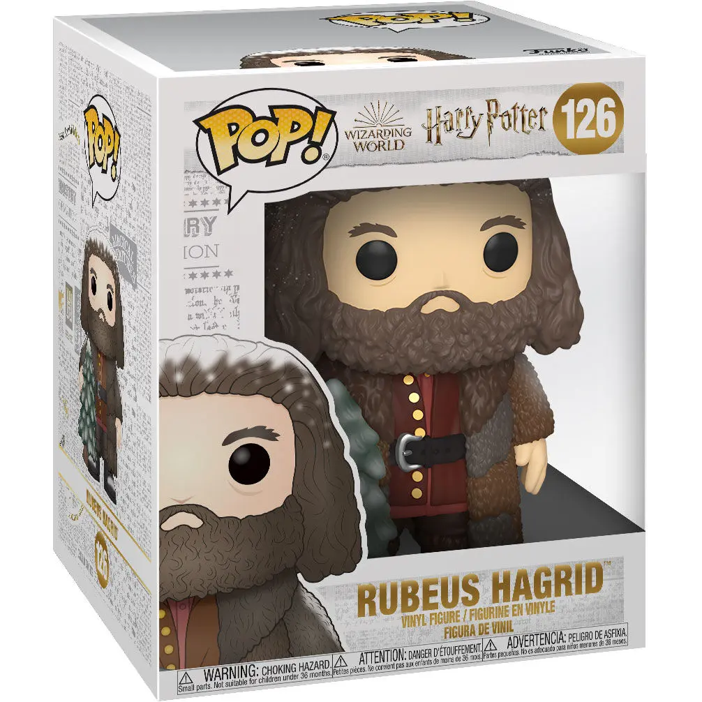 Harry Potter Super Sized POP! Vinyl Figur Holiday Rubeus Hagrid 15 cm Produktfoto