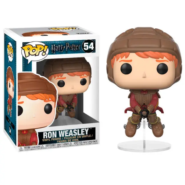 Harry Potter POP! Movies Vinyl Figur Ron on Broom 9 cm termékfotó