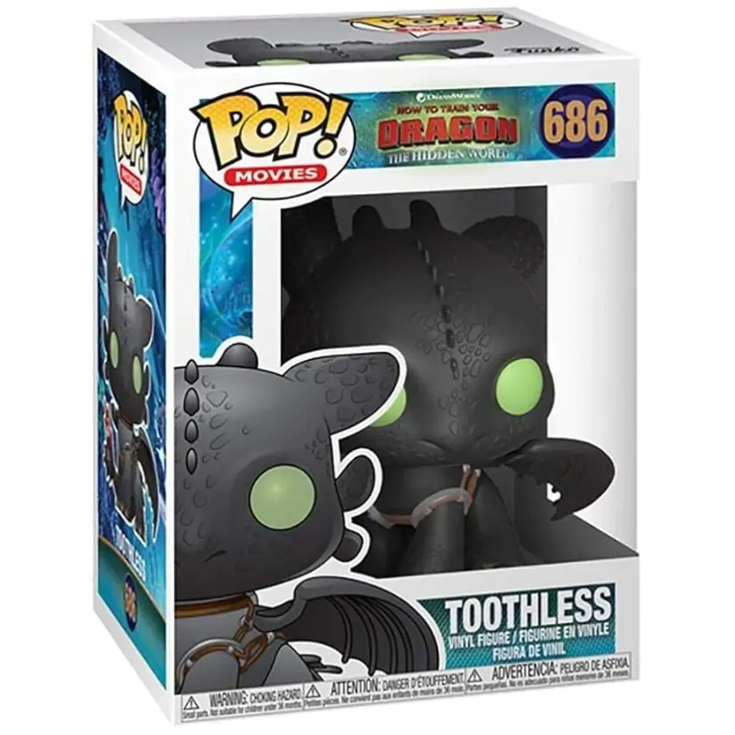 Drachenzähmen leicht gemacht 3 POP! Vinyl Figur Toothless 9 cm termékfotó