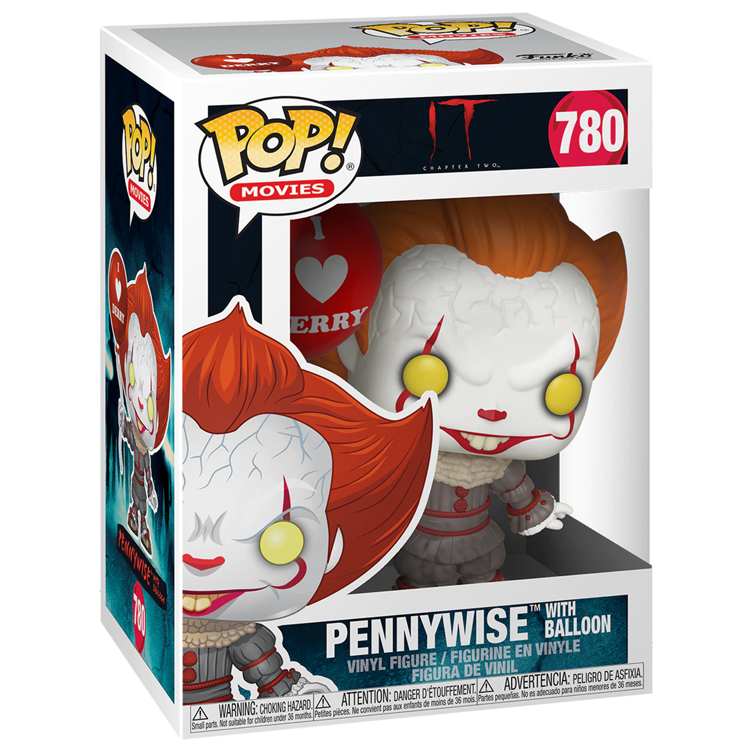 Stephen Kings Es 2 POP! Movies Vinyl Figur Pennywise Balloon 9 cm Produktfoto