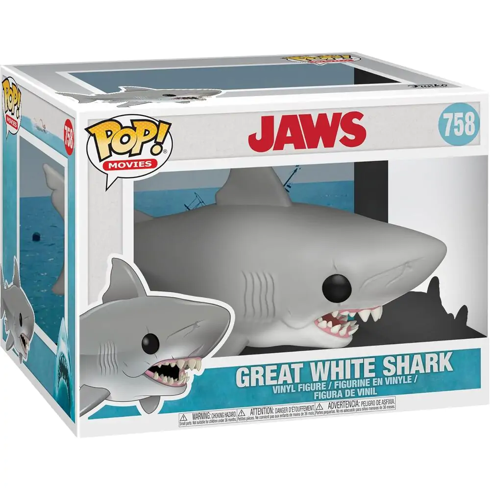 Der weiße Hai Oversized POP! Movies Vinyl Figur Jaws 15 cm termékfotó