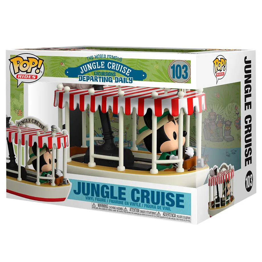 Jungle Cruise POP! Rides Vinyl Figur Skipper Mickey w/Boat 15 cm Produktfoto