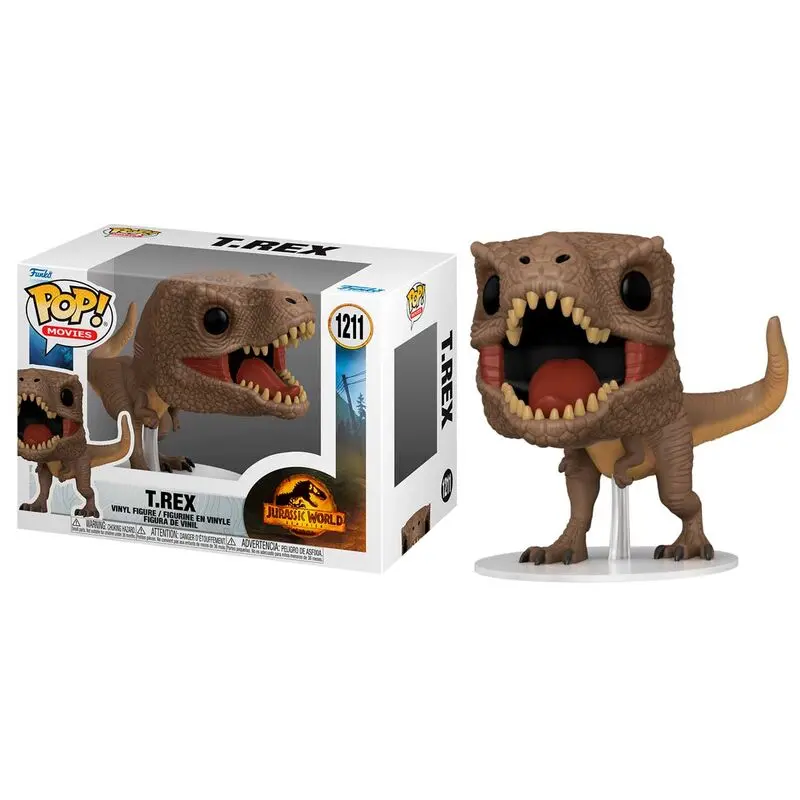 Jurassic World 3 POP! Movies Vinyl Figur T-Rex 9 cm termékfotó