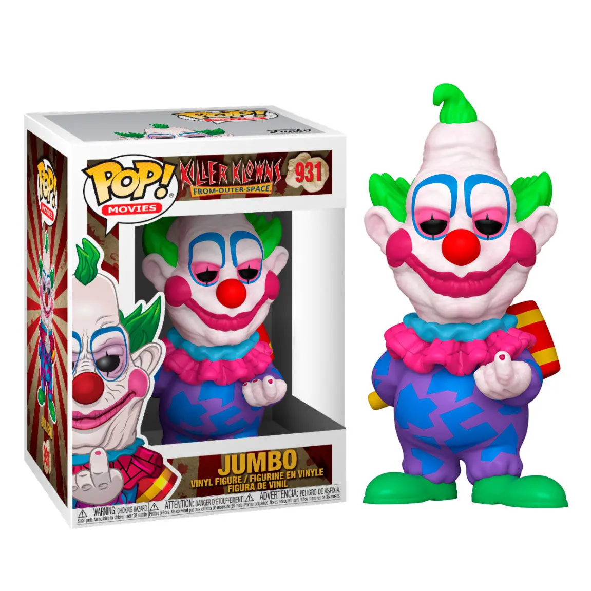 Killer Klowns from Outer Space POP! Movies Vinyl Figur Jumbo 9 cm Produktfoto