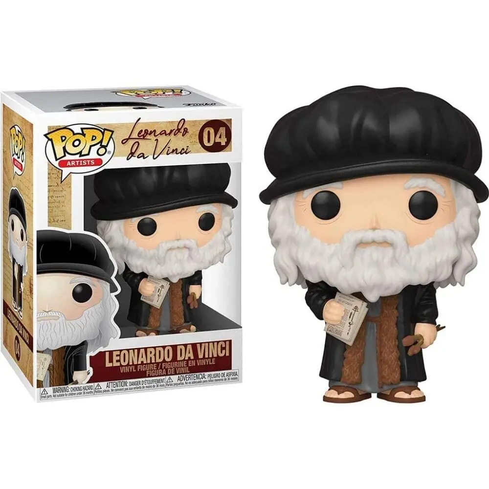 Leonardo da Vinci POP! Artists Vinyl Figur 9 cm Produktfoto